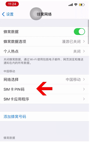 嘉积镇苹果14维修网分享如何给iPhone14的SIM卡设置密码 