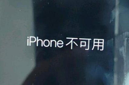 嘉积镇苹果服务网点分享锁屏界面显示“iPhone 不可用”如何解决 